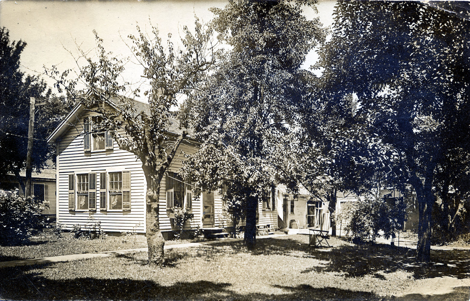 Unknown older cottage with trees